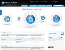 Tablet Screenshot of networkstrategics.com